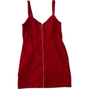 H&M/Divided women’s velour zip-down dress.Size 8.